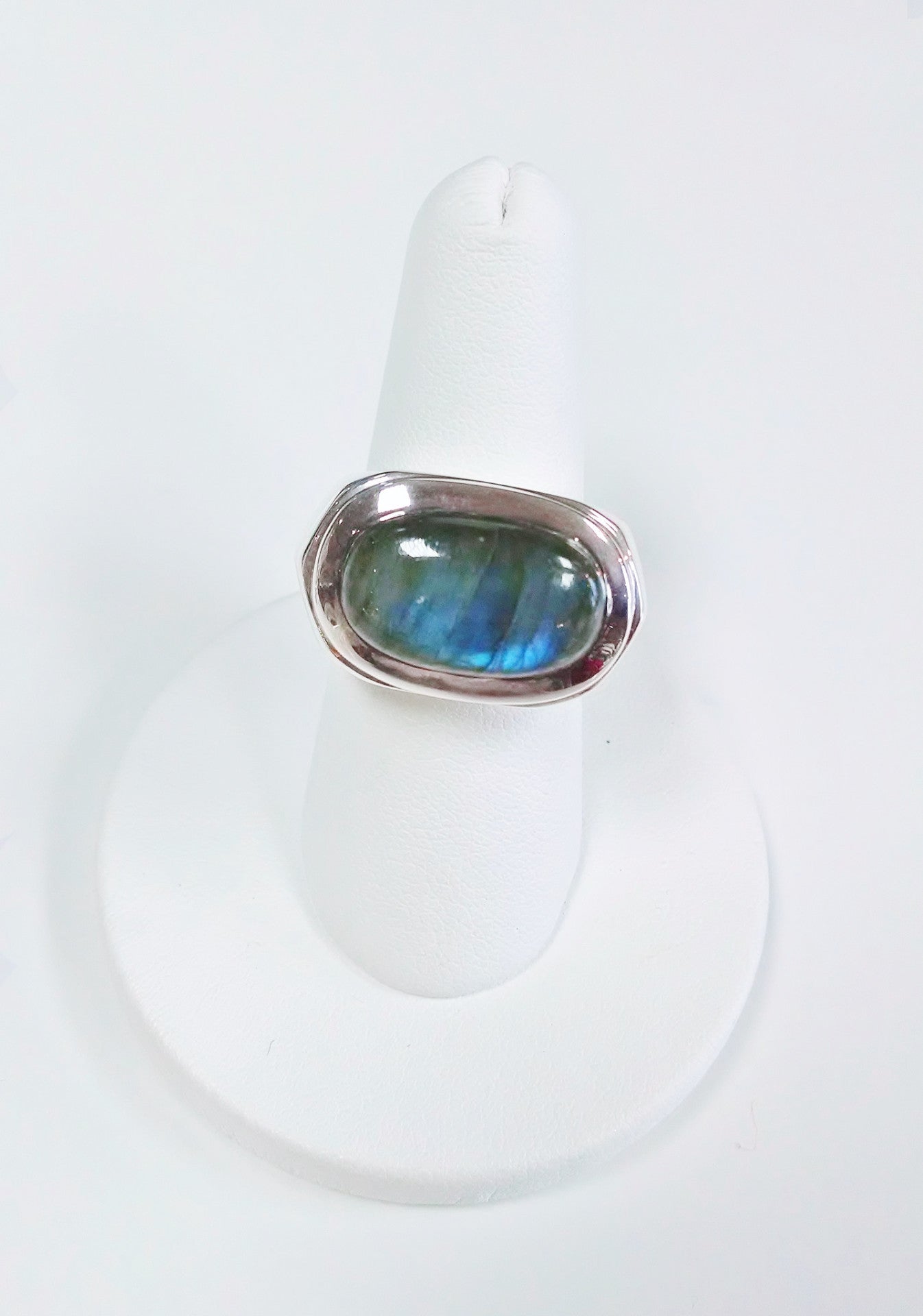Labradorite Sideways Oval Ring