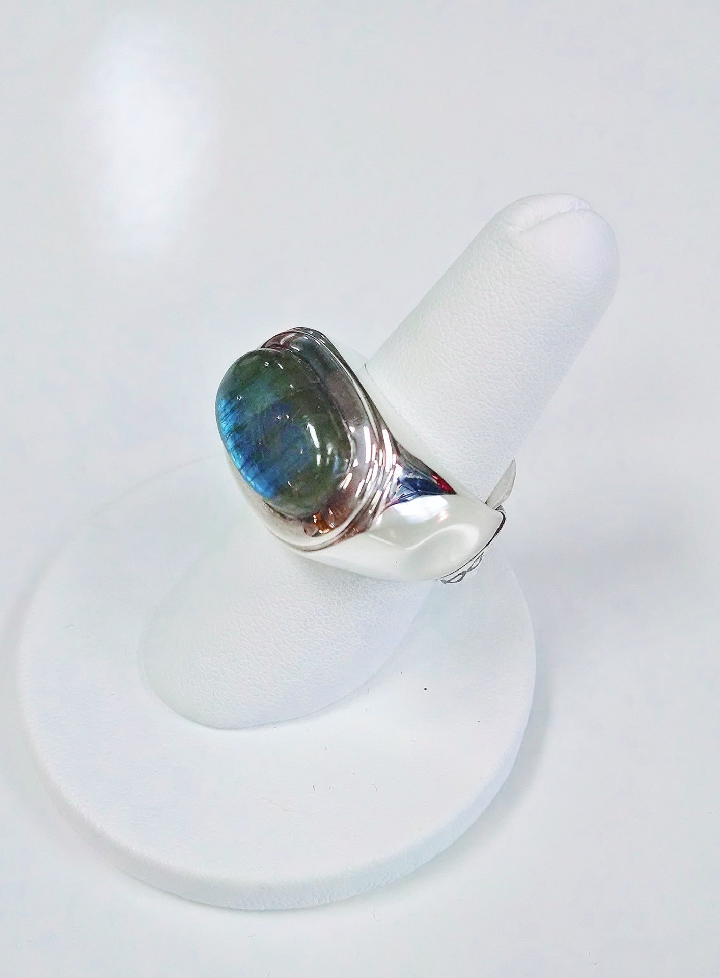 Labradorite Sideways Oval Ring
