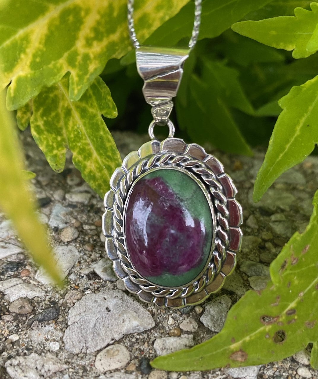 Ruby-Zoisite Pendant
