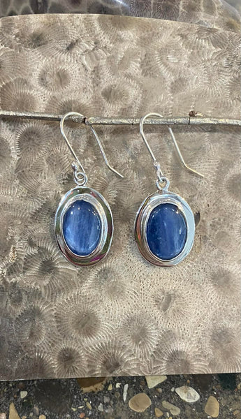 Kyanite Oval Earrings