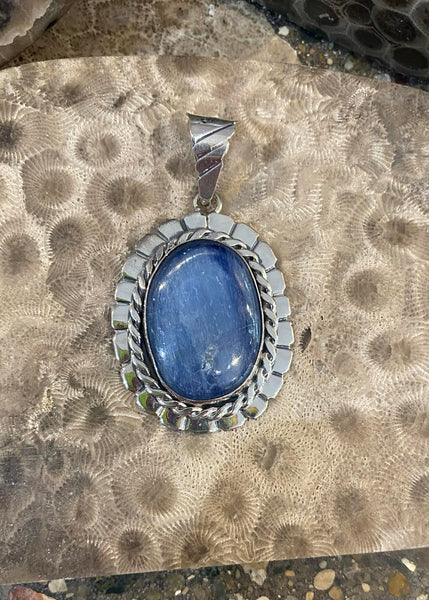 Kyanite Southwest Oval Pendant