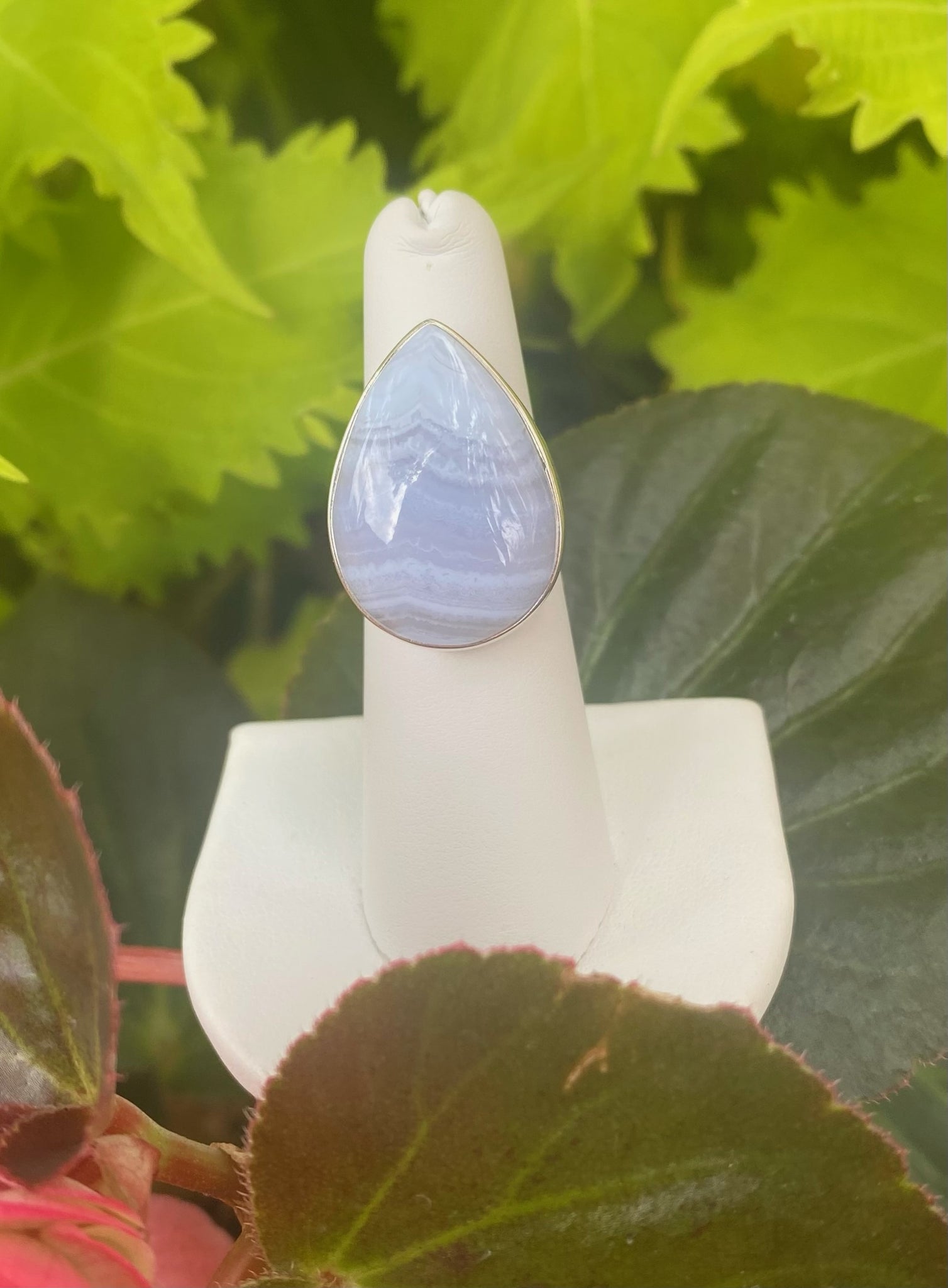 Blue Lace Agate Ring