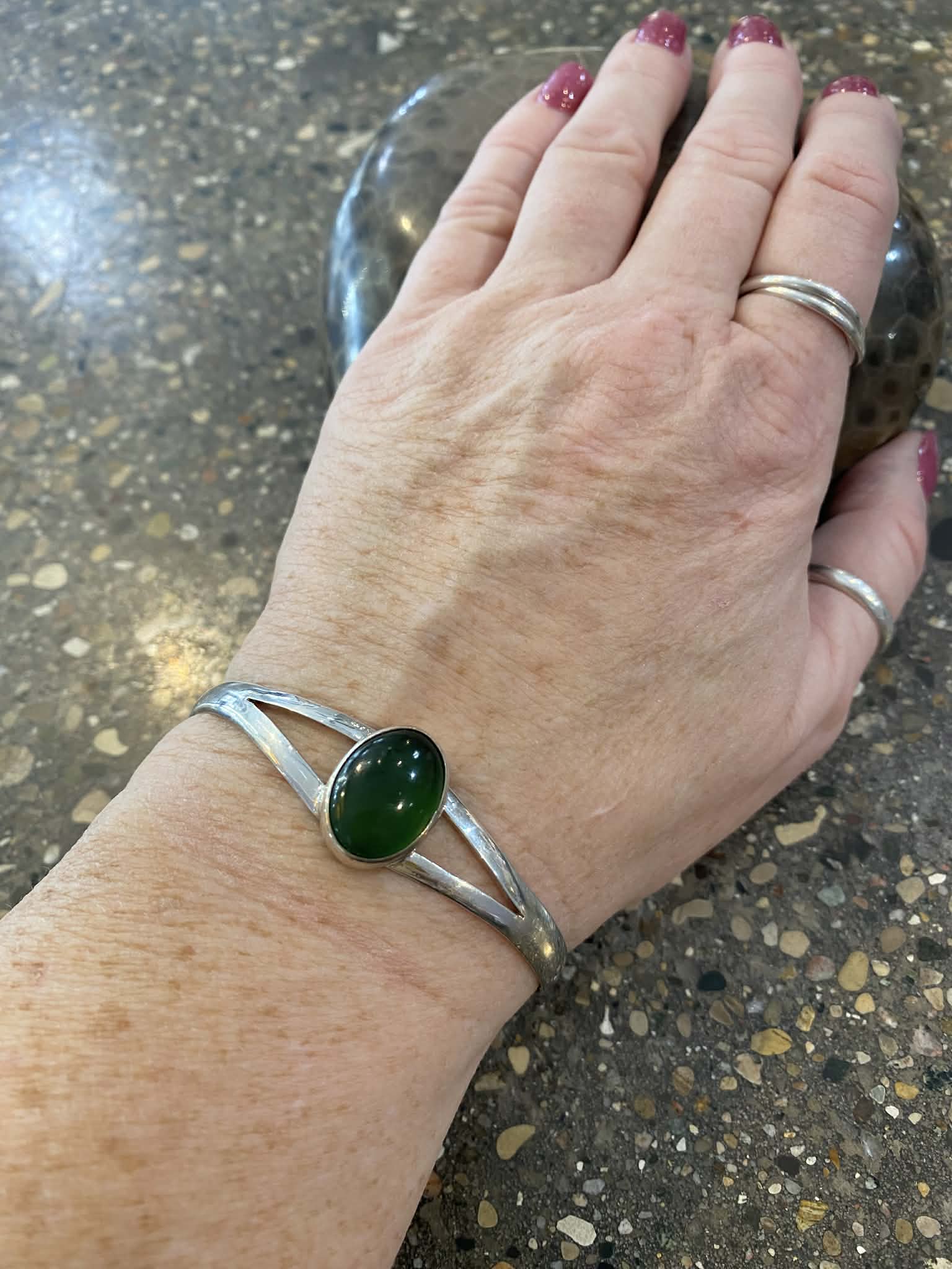 Jade Cuff Bracelet