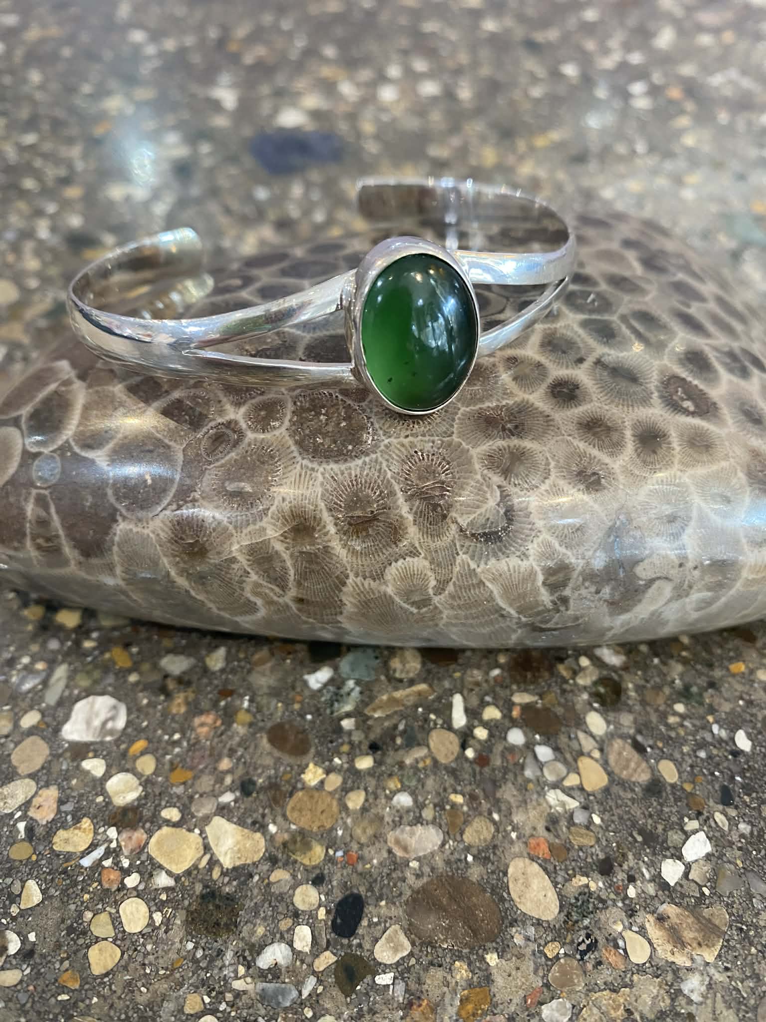 Jade Cuff Bracelet