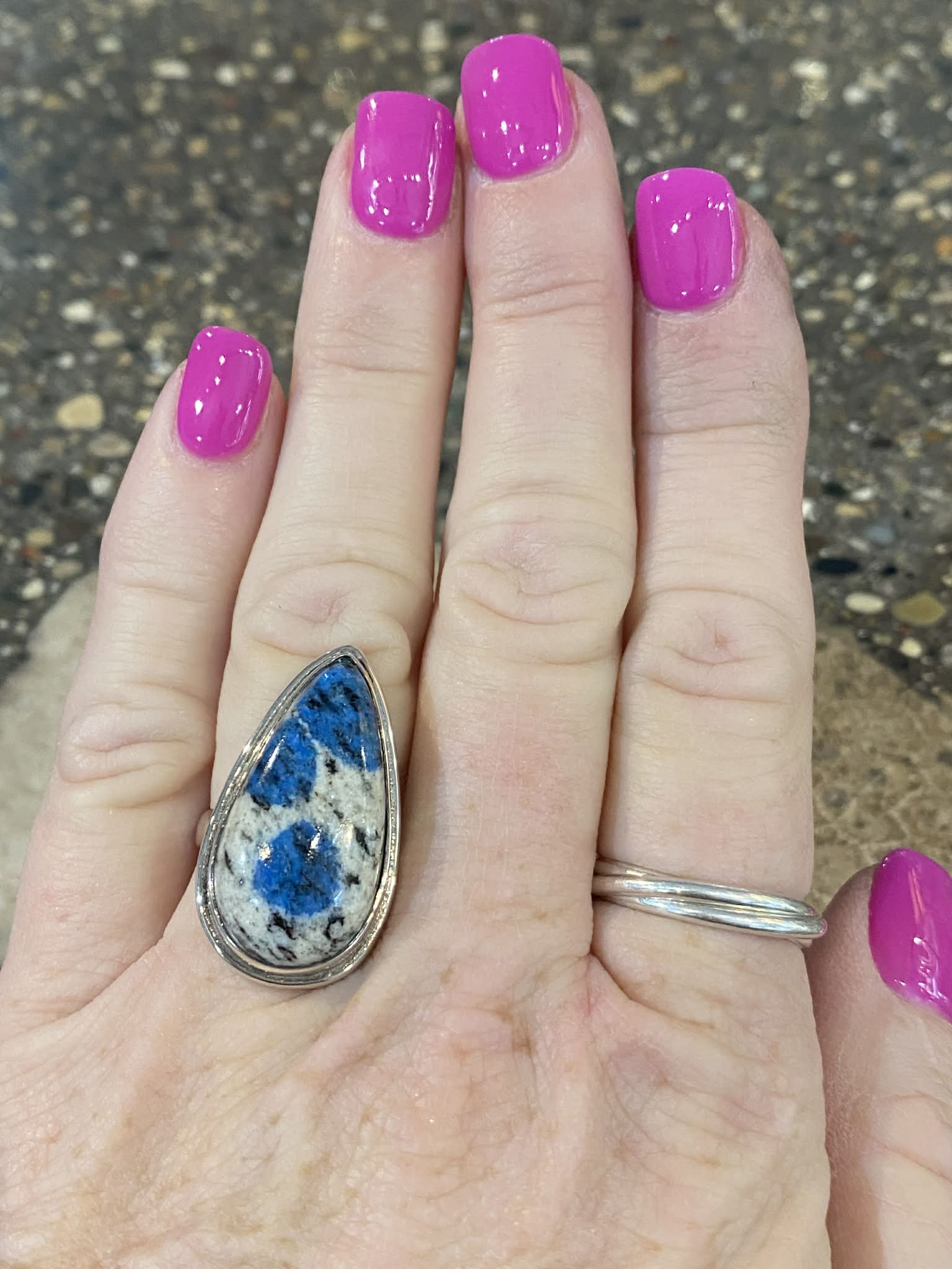 K2 Jasper Teardrop Ring