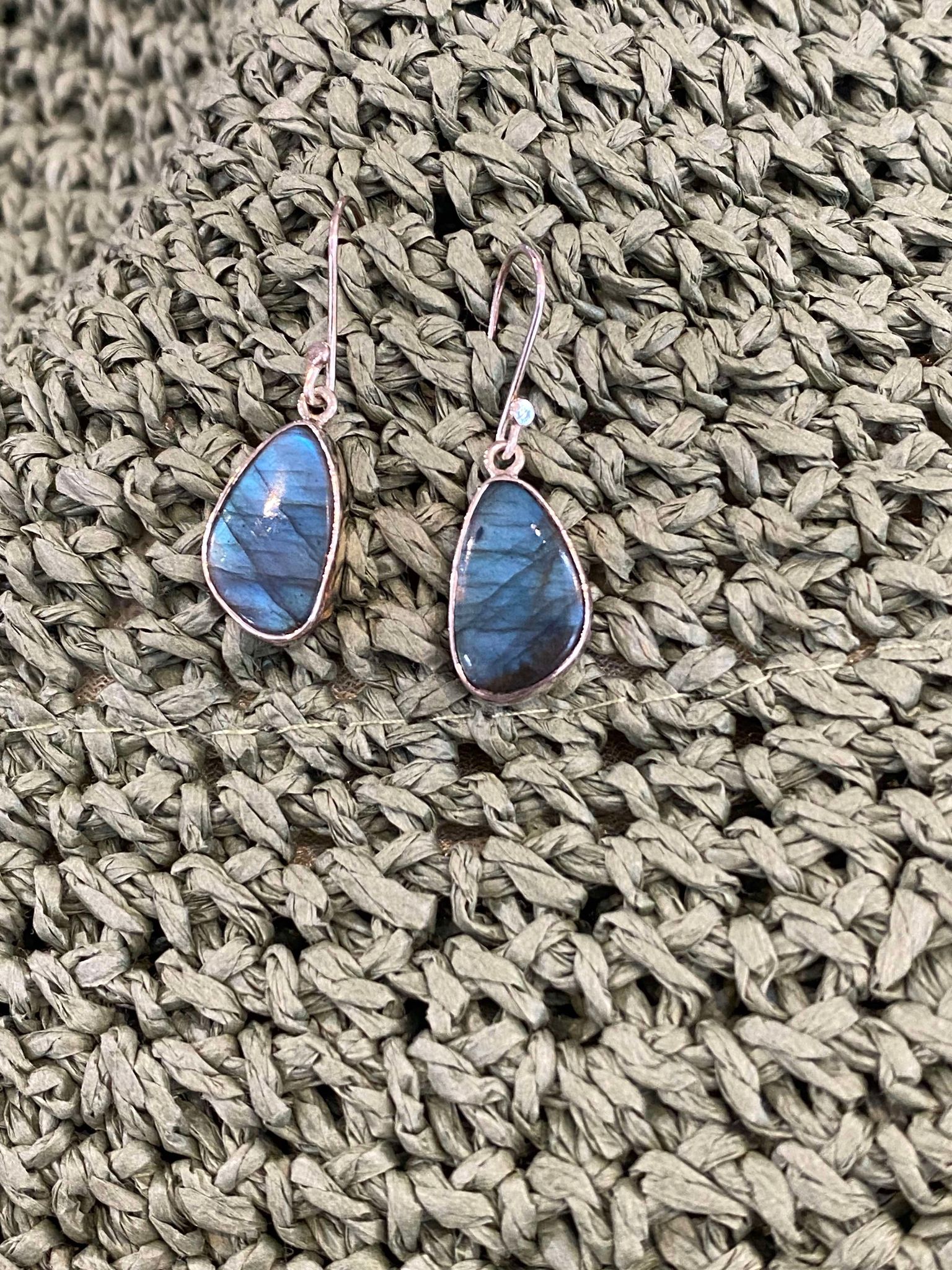 Labradorite Free Form Earrings