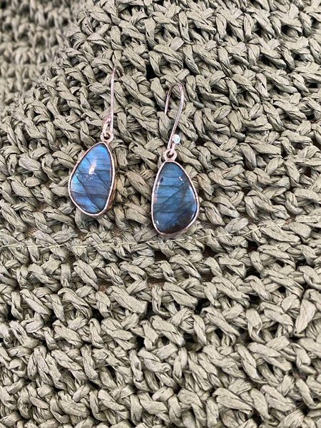 Labradorite Free Form Earrings