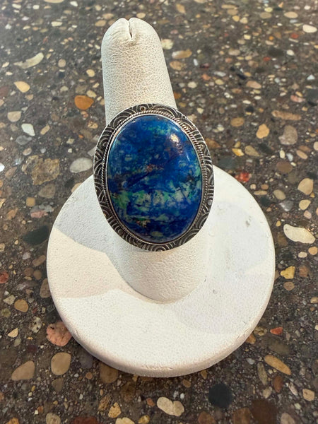 Lapis Large Oval Ring