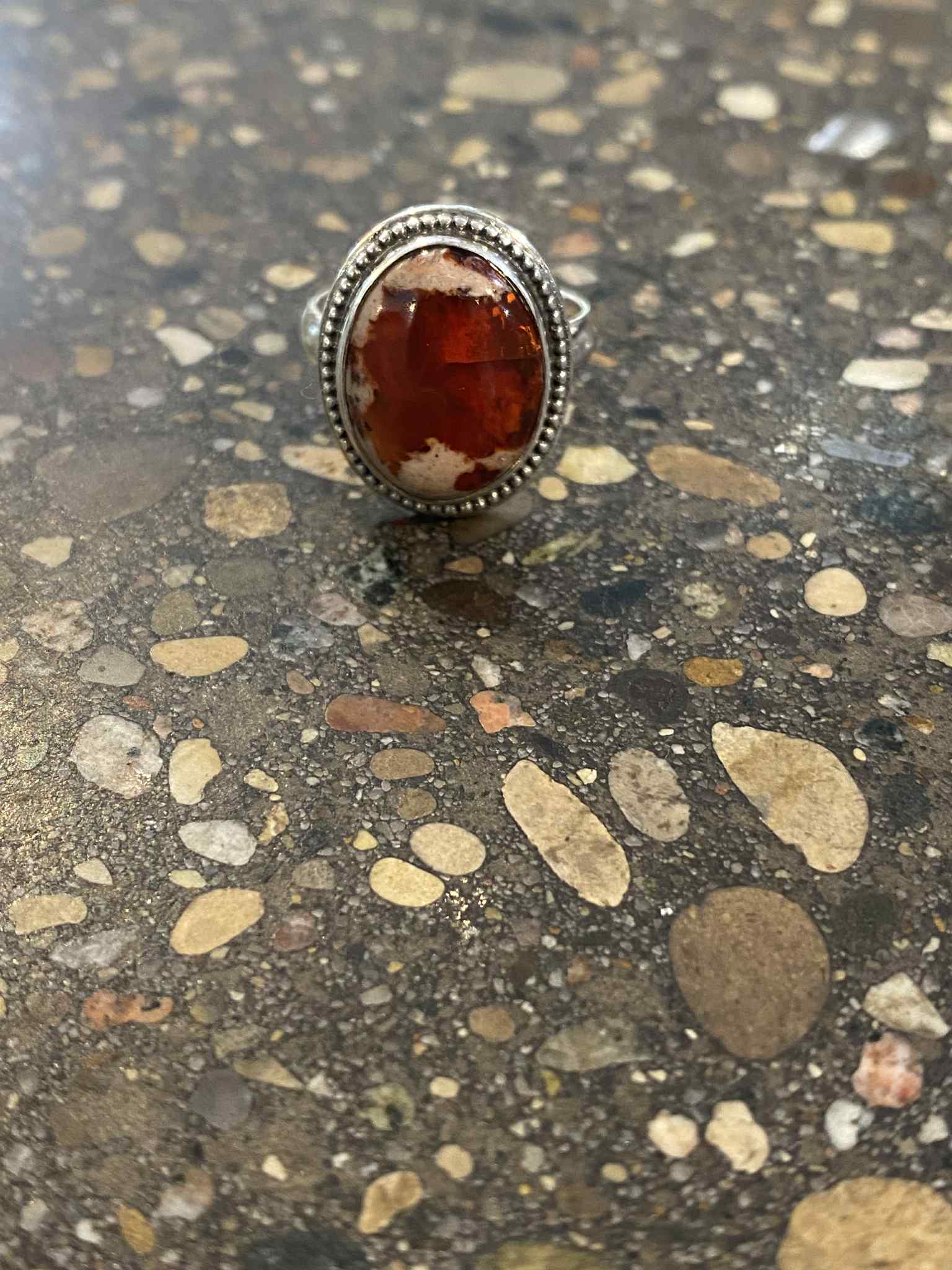 Mexican Opal Oval Ring