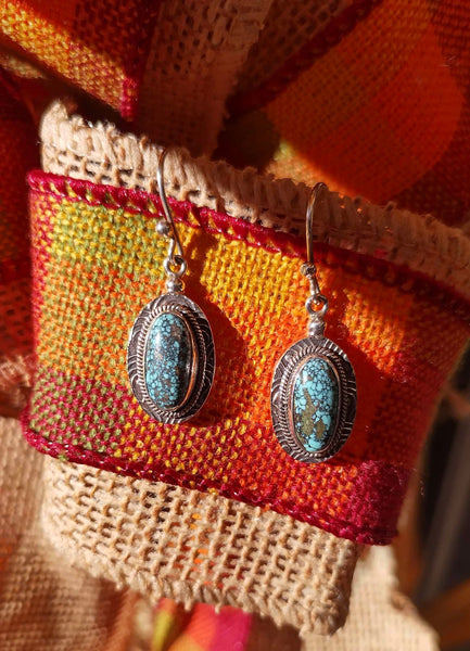 Turquoise Oval Earrings