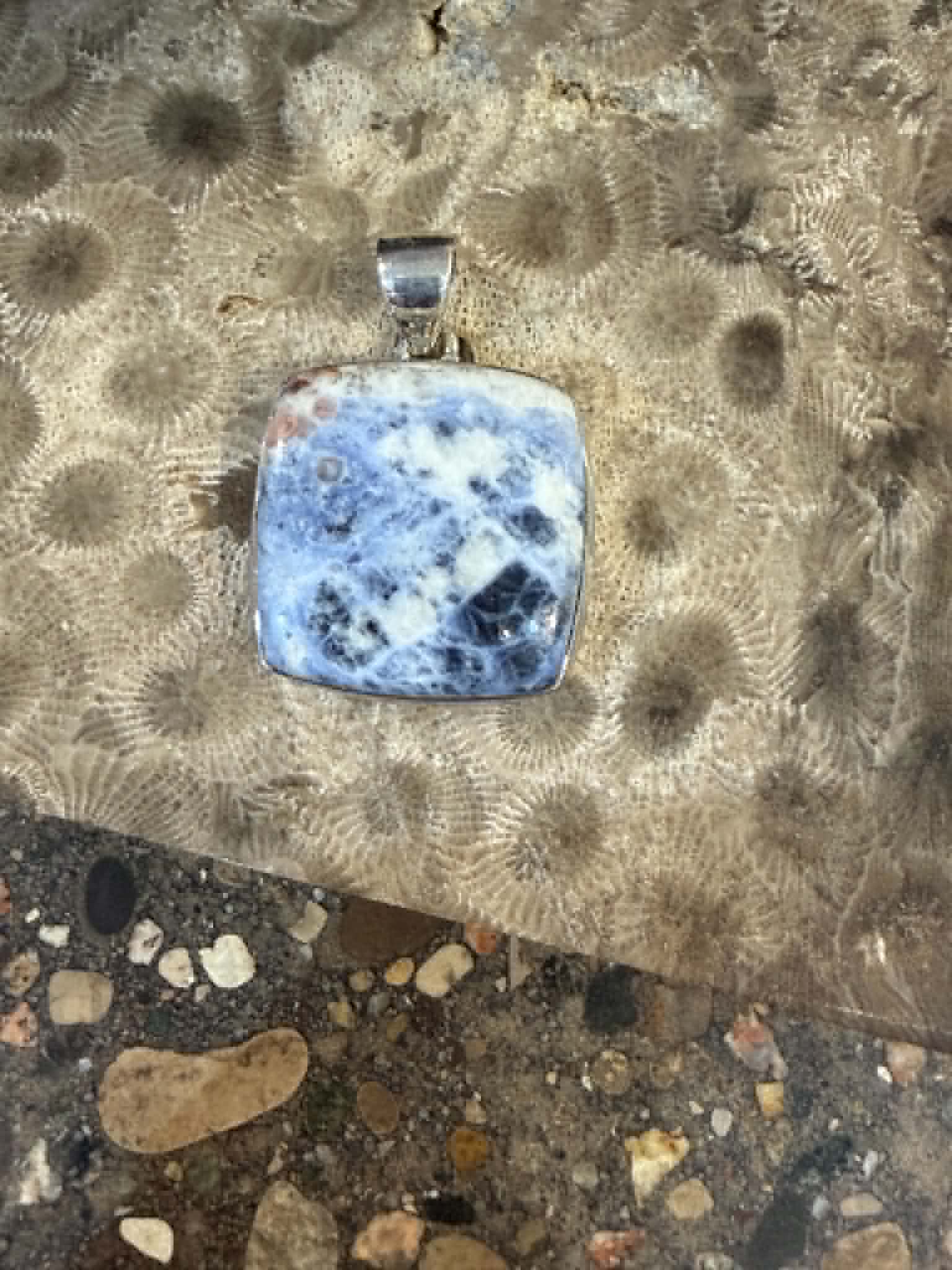 Sodalite Square Pendant
