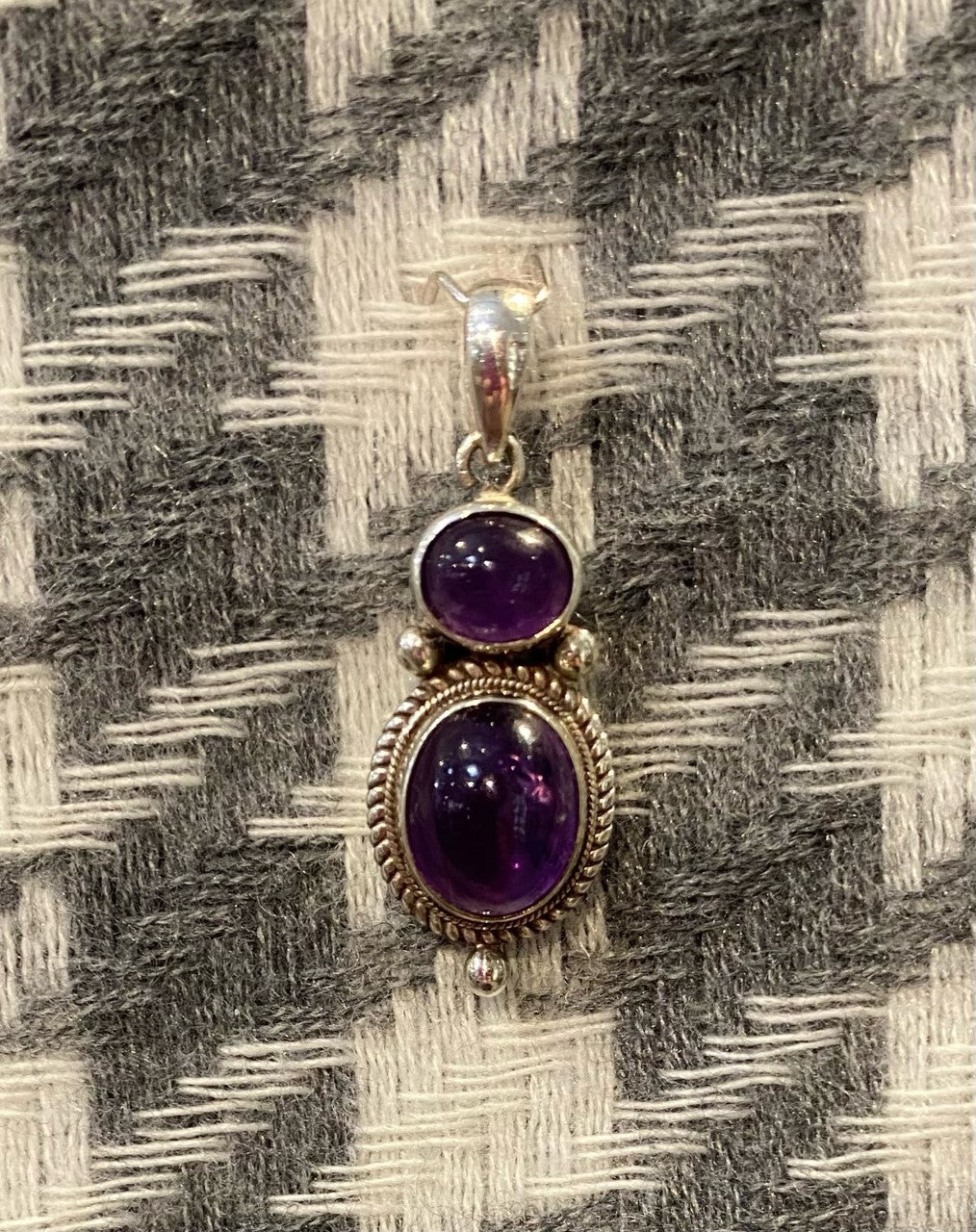 Oval Amethyst Pendant