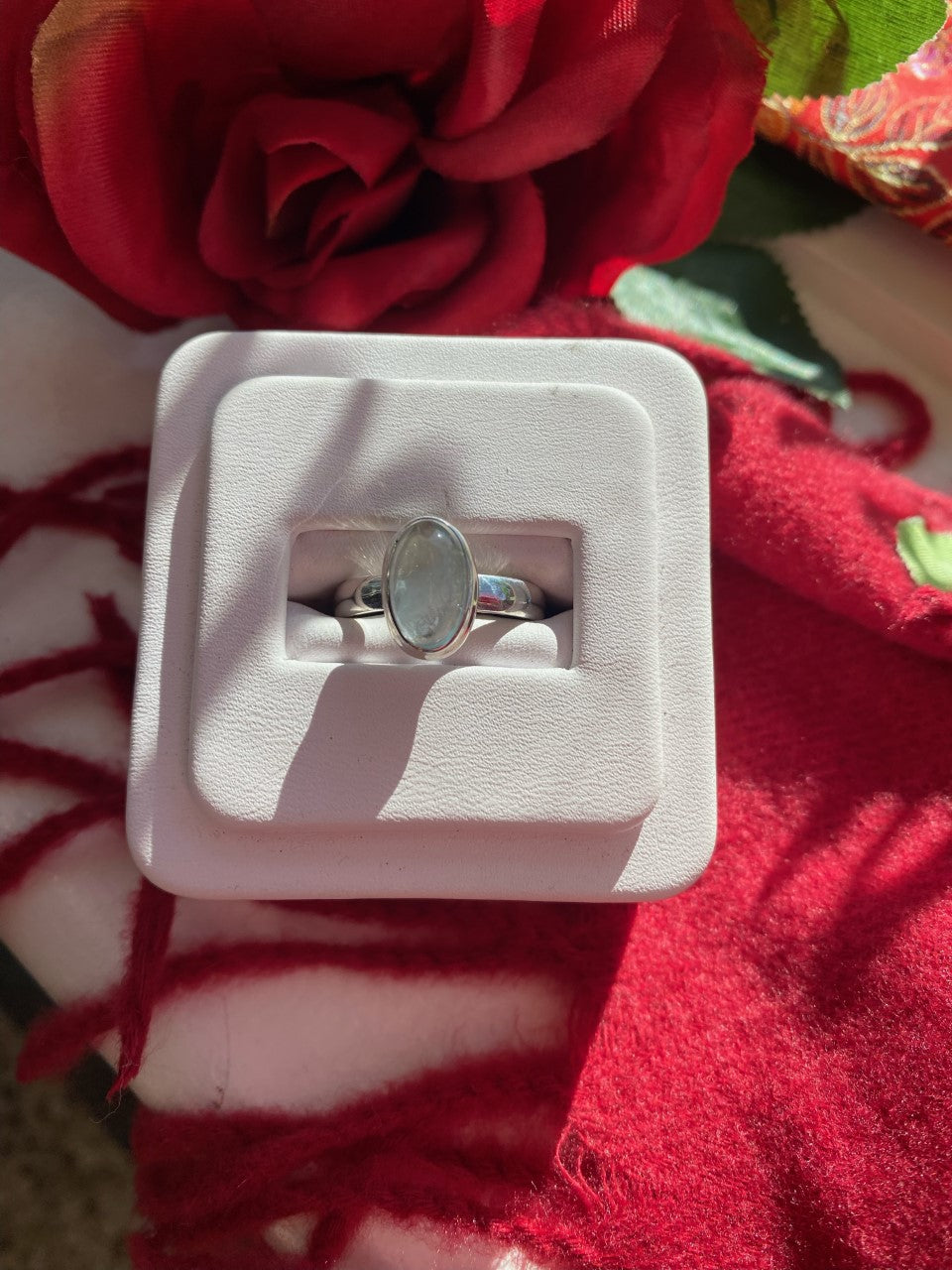 Aquamarine Oval Ring